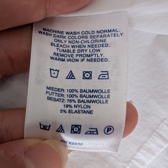 Lands' End White Eyelet Dress Size 2P - Picture 6 of 8